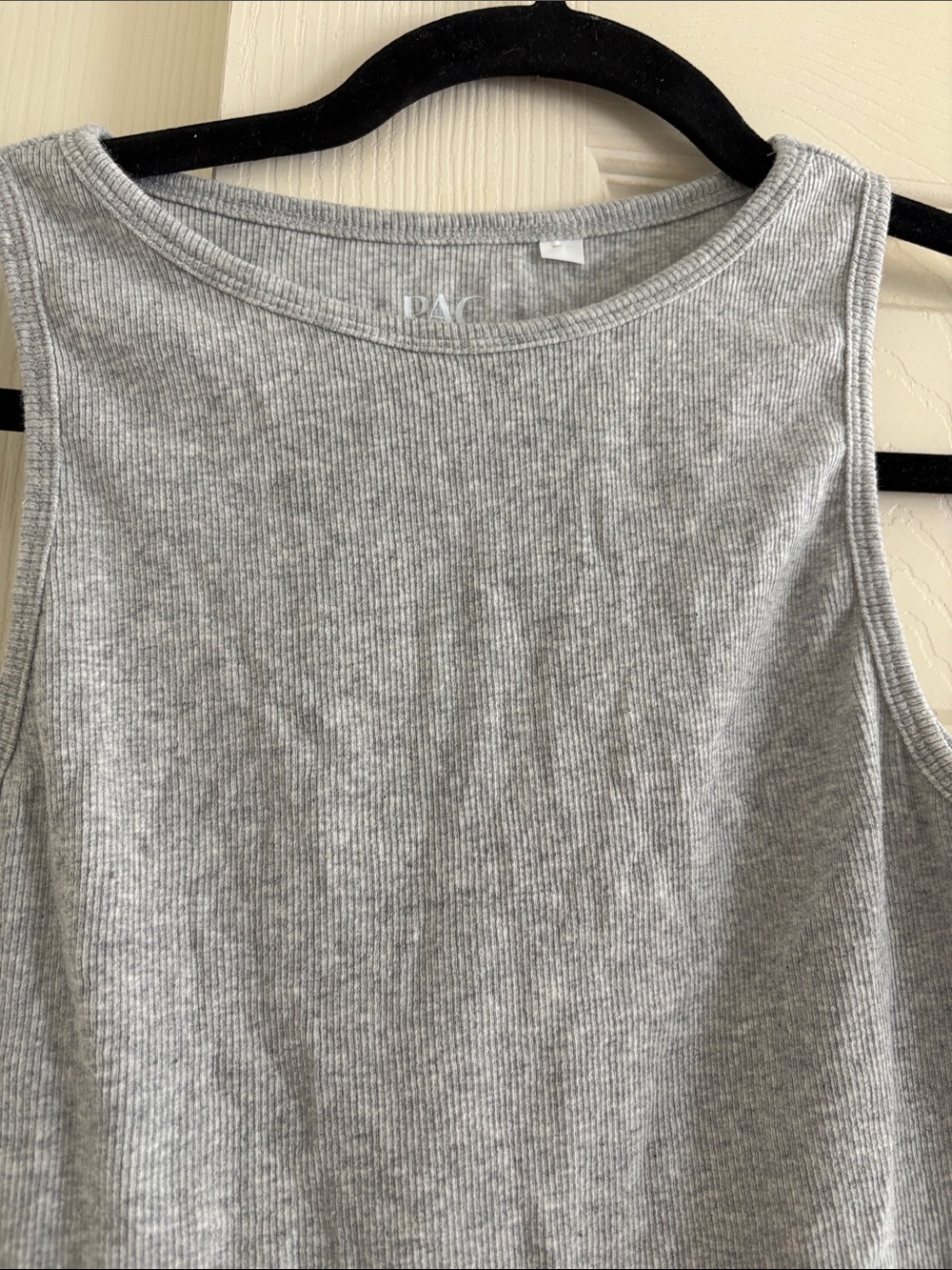 bp Gray Ribbed High-Neck Tank - Picture 2 of 3
